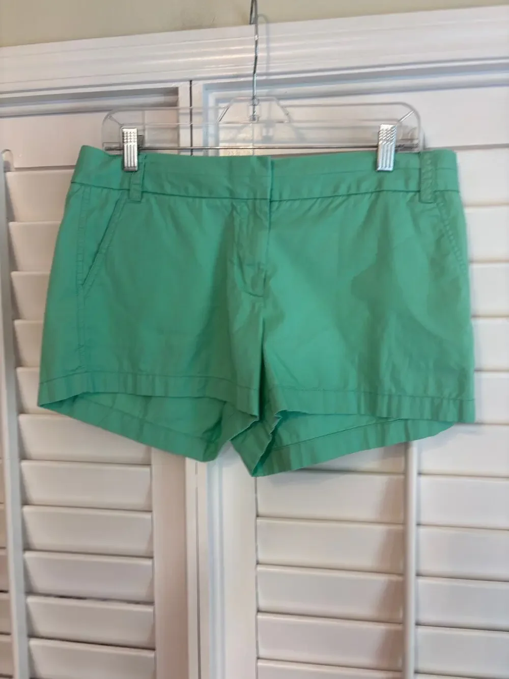J. Crew Mint Broken In Chino Shorts Size 10
